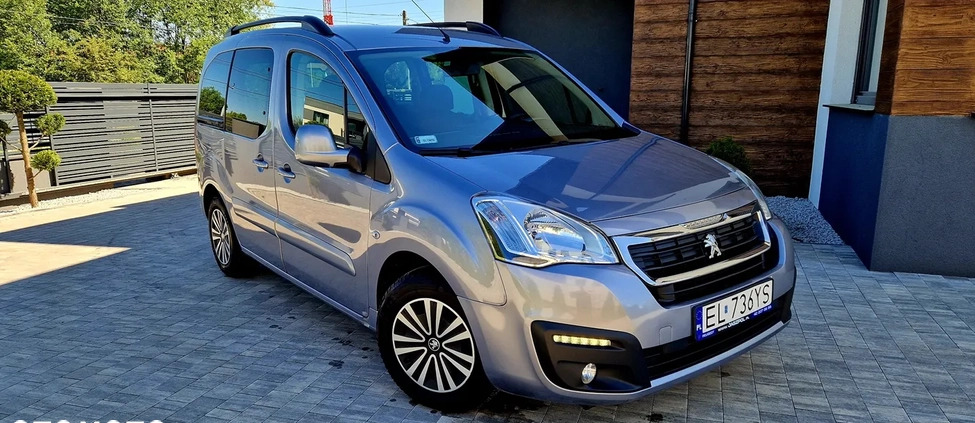 Peugeot Partner cena 43000 przebieg: 151000, rok produkcji 2016 z Łódź małe 232